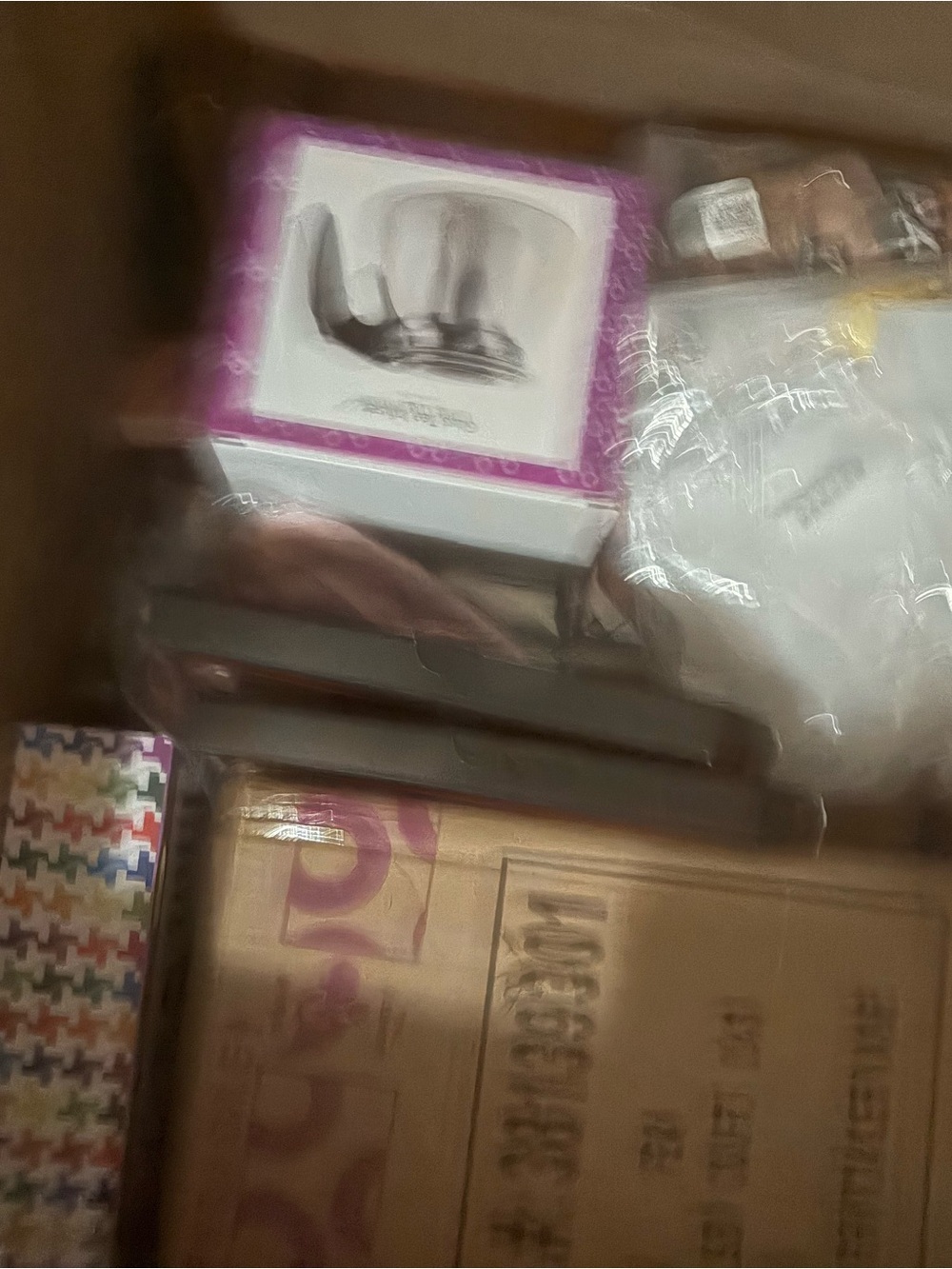 Assorted Home Items Bundle - Pink, Black, Brown mystery bundle